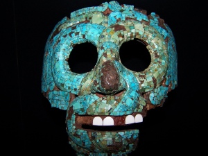 Máscara de turqueza, cultura azteca.